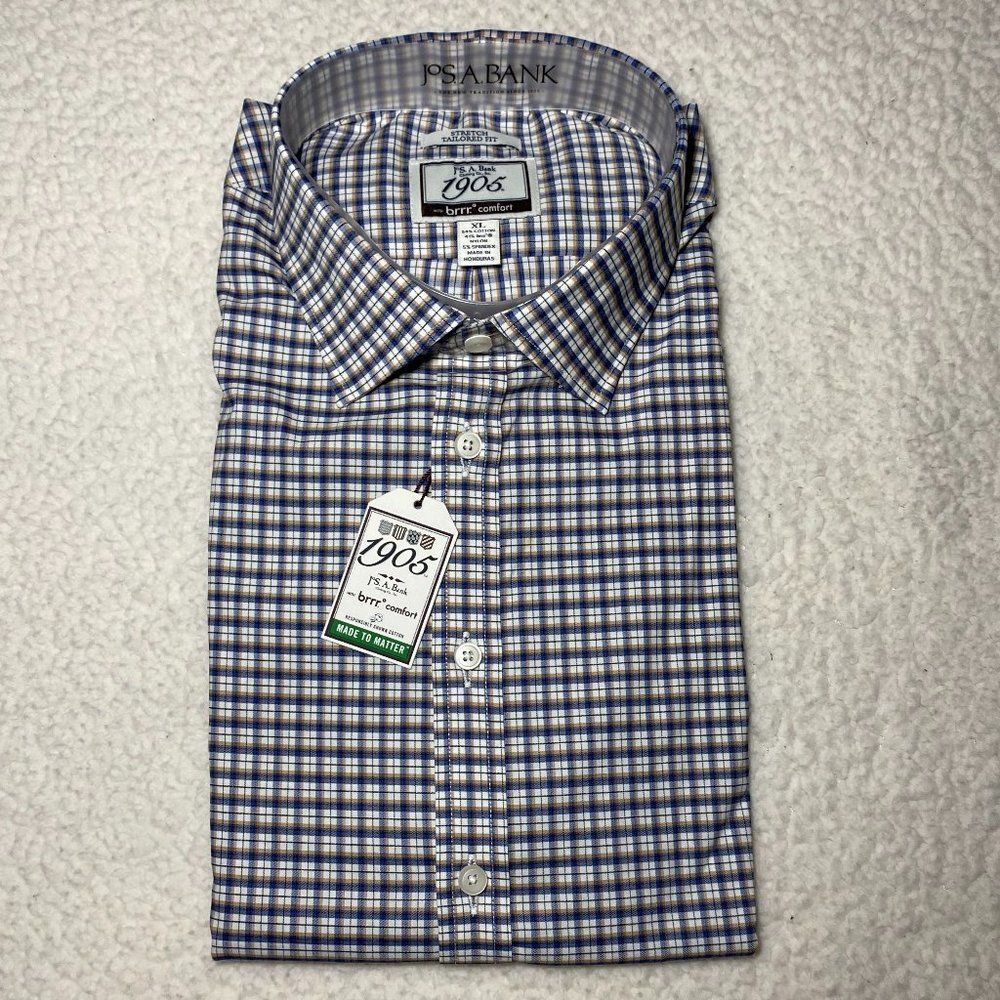 Jos. A. Bank 1905 Stretch Tailored Fit Sportshirt Size Large